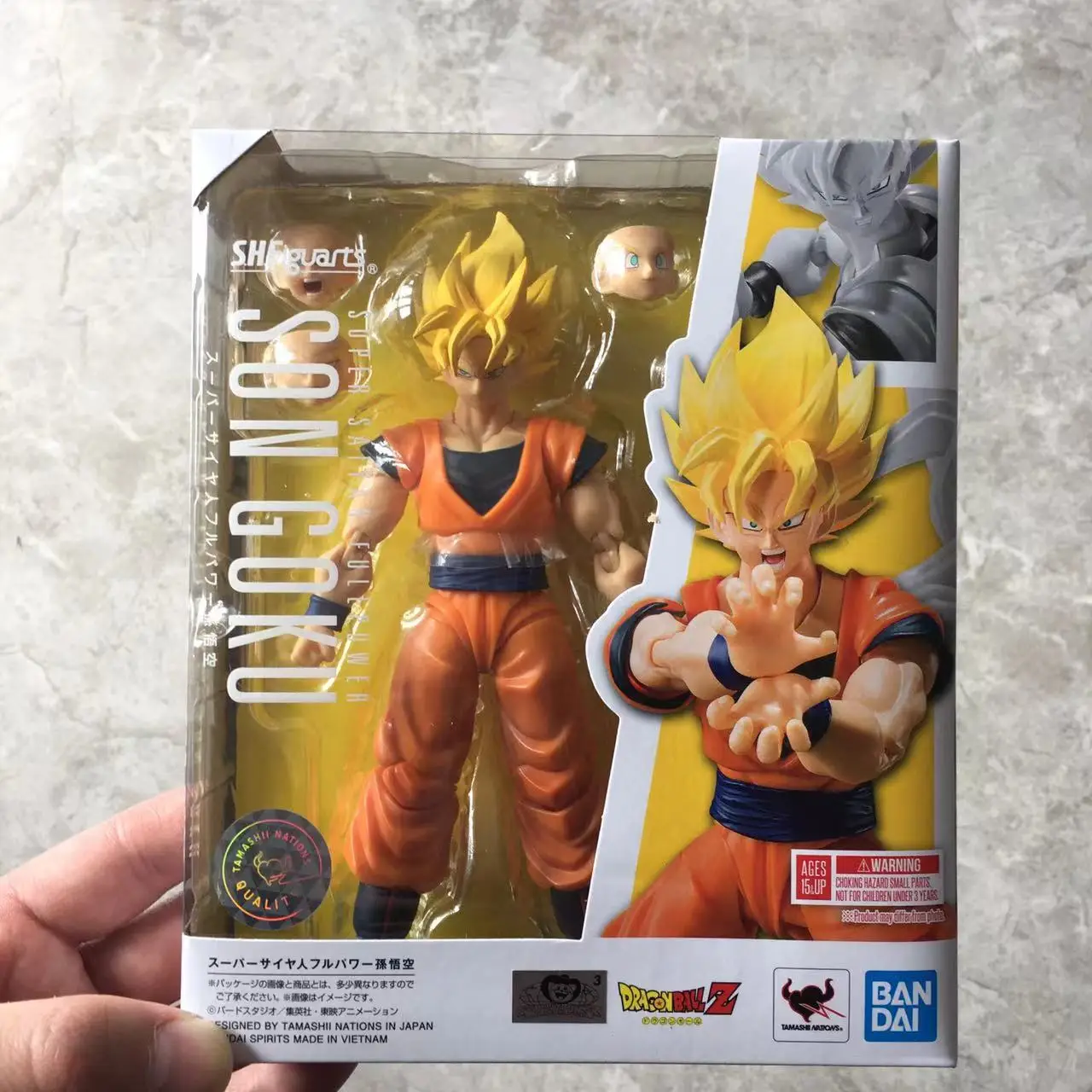 

In Stock Original DRAGON BALL SHF SH Figuarts Son Goku Action Figures Yellow Hair Anime Model Toy sh figuarts figura