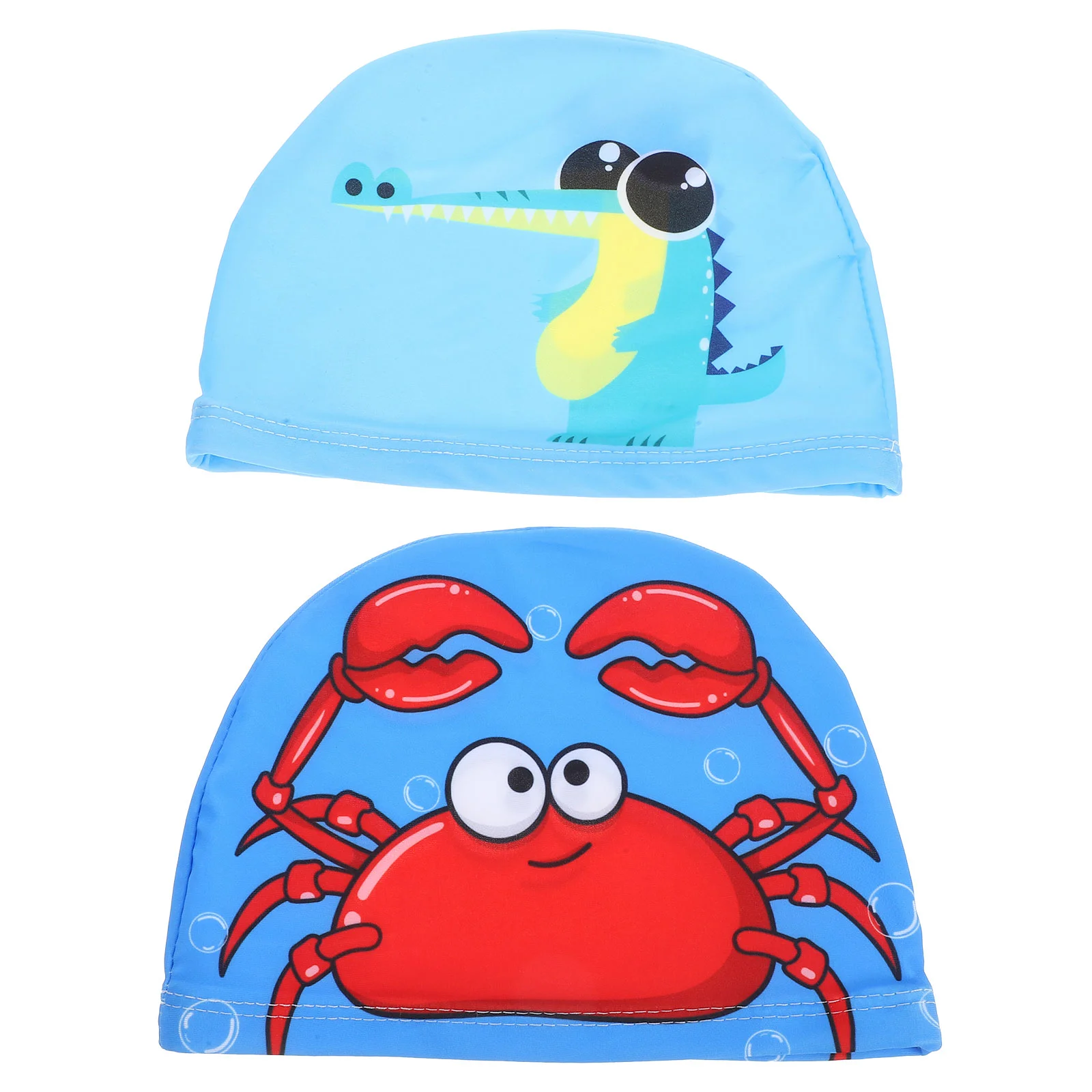 

2pcs Swimming Hat Polyester Swim Cap Unisex Swimming Hat Anti-Skid Swim Hat