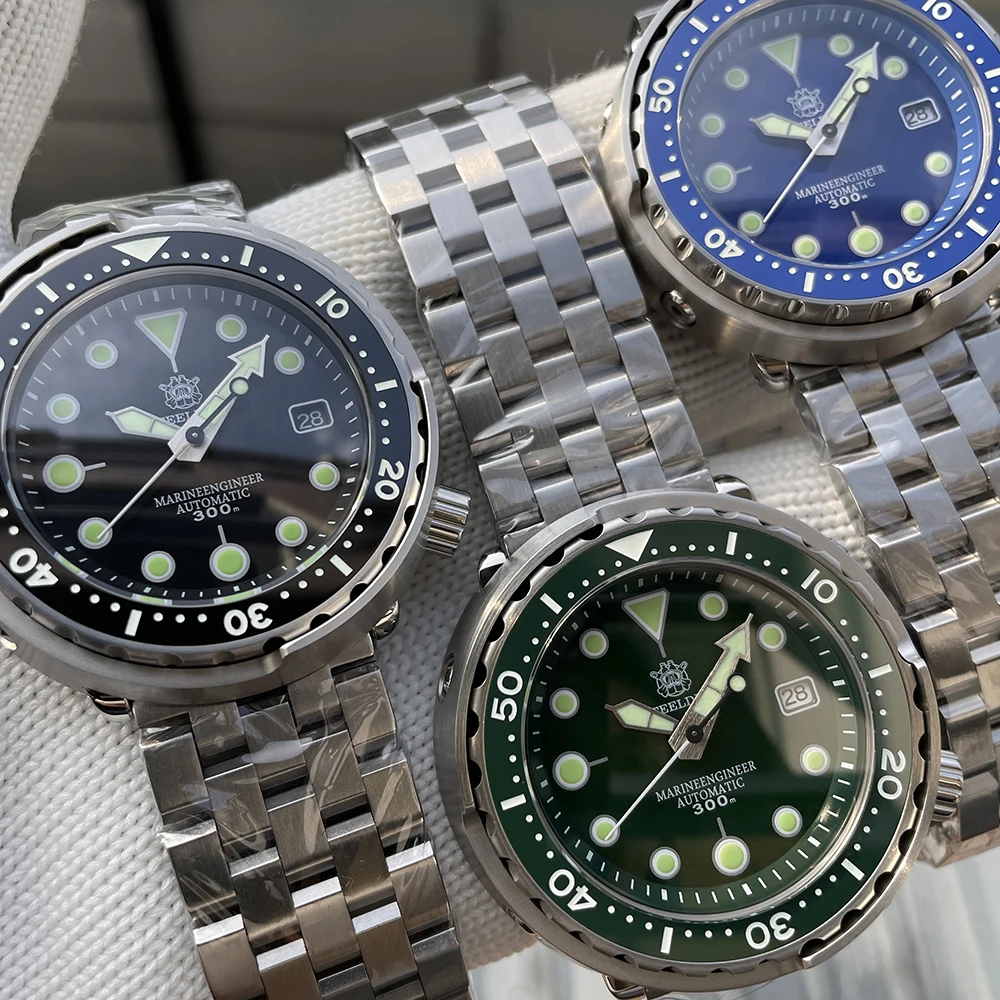 STEELDIVE SD1975 Luxury Automatic Watches Men Dive Watch 30Bar Waterproof Luminous Clock Sapphire Mirror Mechanical Wristwatch