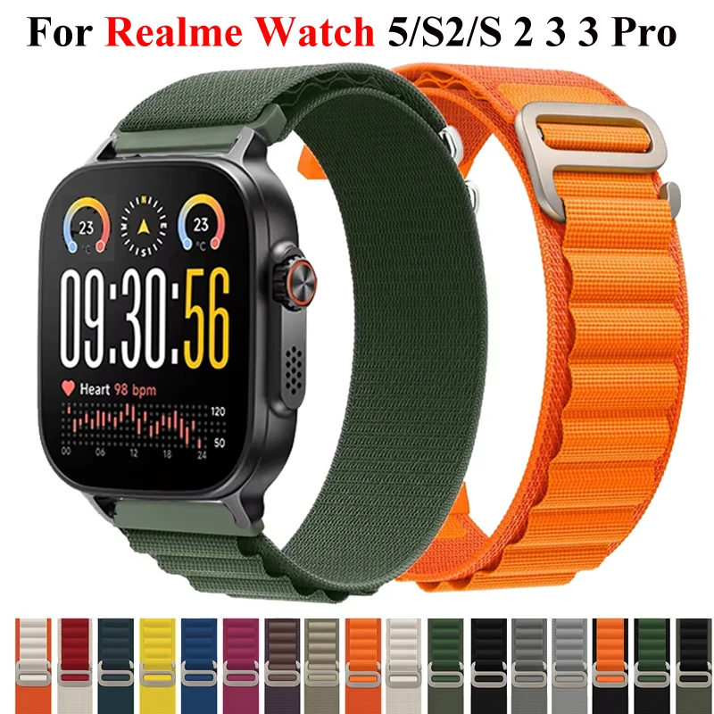 Alpine Loop Nylon Strap - 22mm Sport Band Wristband Bracelet