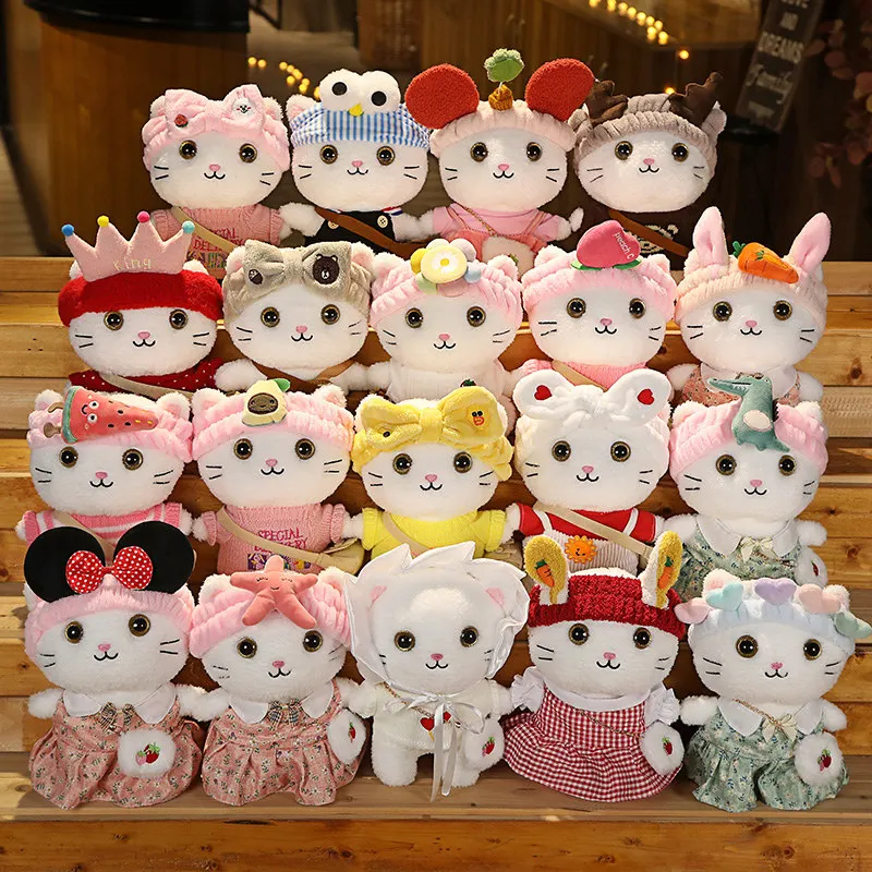 

Kawaii Cat Plush Toy Stuffed Animal Soft Plushie Lalafanfan Cat Cosplay Doll Toys for Kids Girls Birthday Gift Accompany Doll