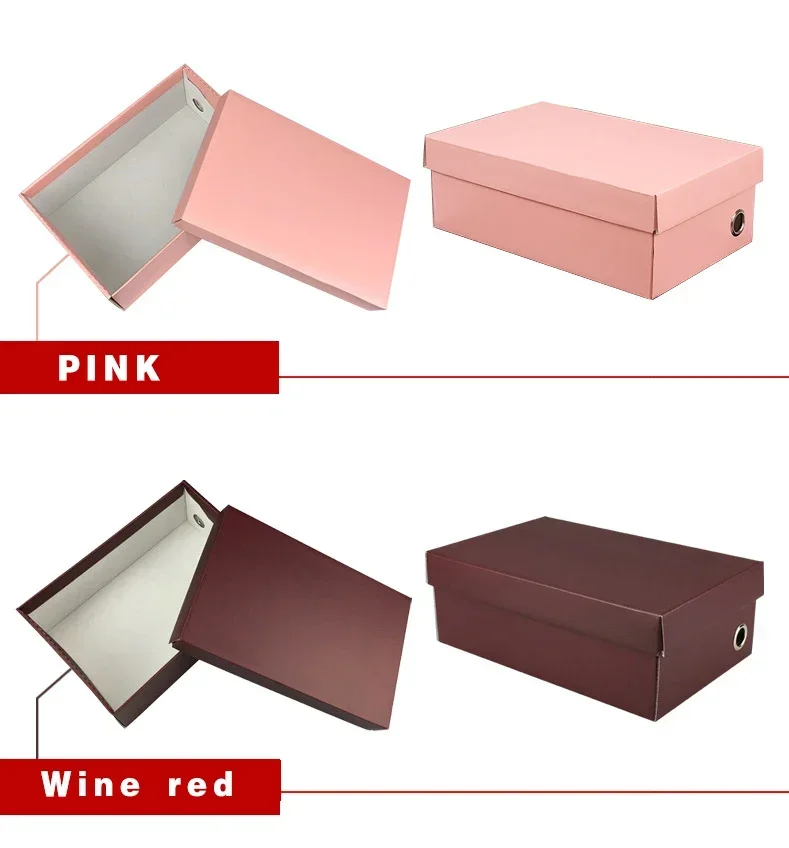 1Pc Shoes Storage Box Gift Box – Kraft Paper Packaging for Men’s and Women’s Shoes, Eco... - SKU SSB01558 - UGI Pack...