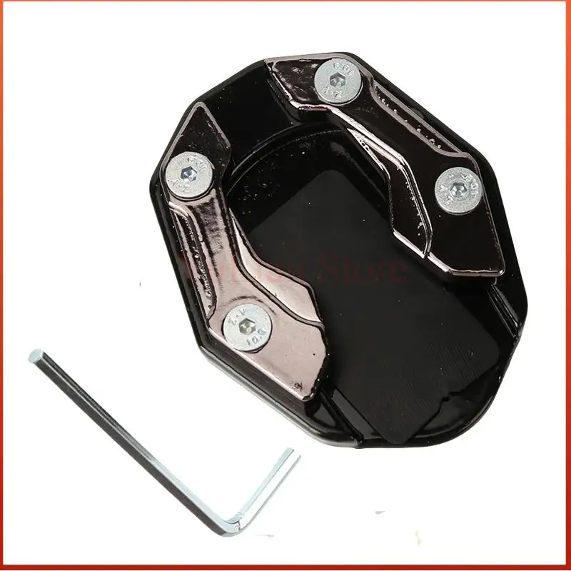 New Motorcycle Kickstand Extender Foot Pad Support Plate Accessory
