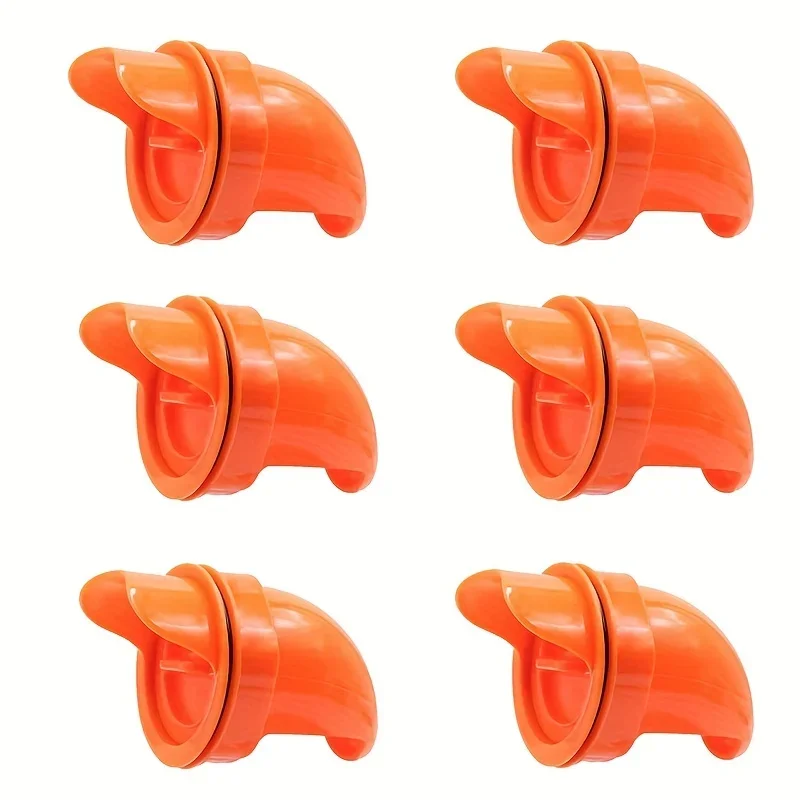 orange 6pc Feeders