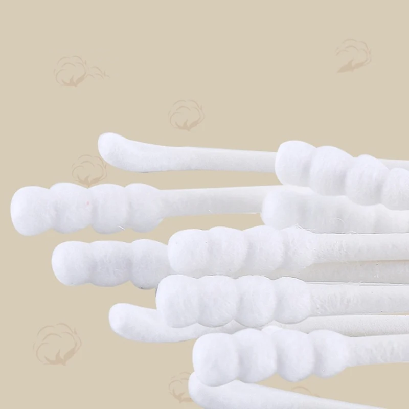 Cotton Swabs 400 Pcs Fine Paper Stick Double Screw Baby Safety Clean Ears Health Tampons
