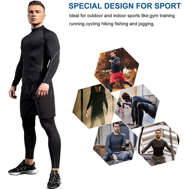 T-shirt de sport à manches longues pour homme, séchage rapide, musculation, course à pied, haut de compression, gym, fitness, serré, protection anti-irritations 5 T-shirt de sport à manches longues pour homme, séchage rapide, musculation, course à pied, haut de compression, gym, fitness, serré, protection anti-irritations 5