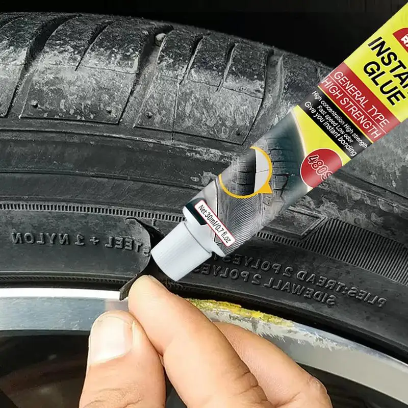

Rubber Cement Tire Repair Portable 30ml Waterproof Glue Strong Adhesive Bicycle Vehicle Tire Inner Tube Patches Glue Sealant