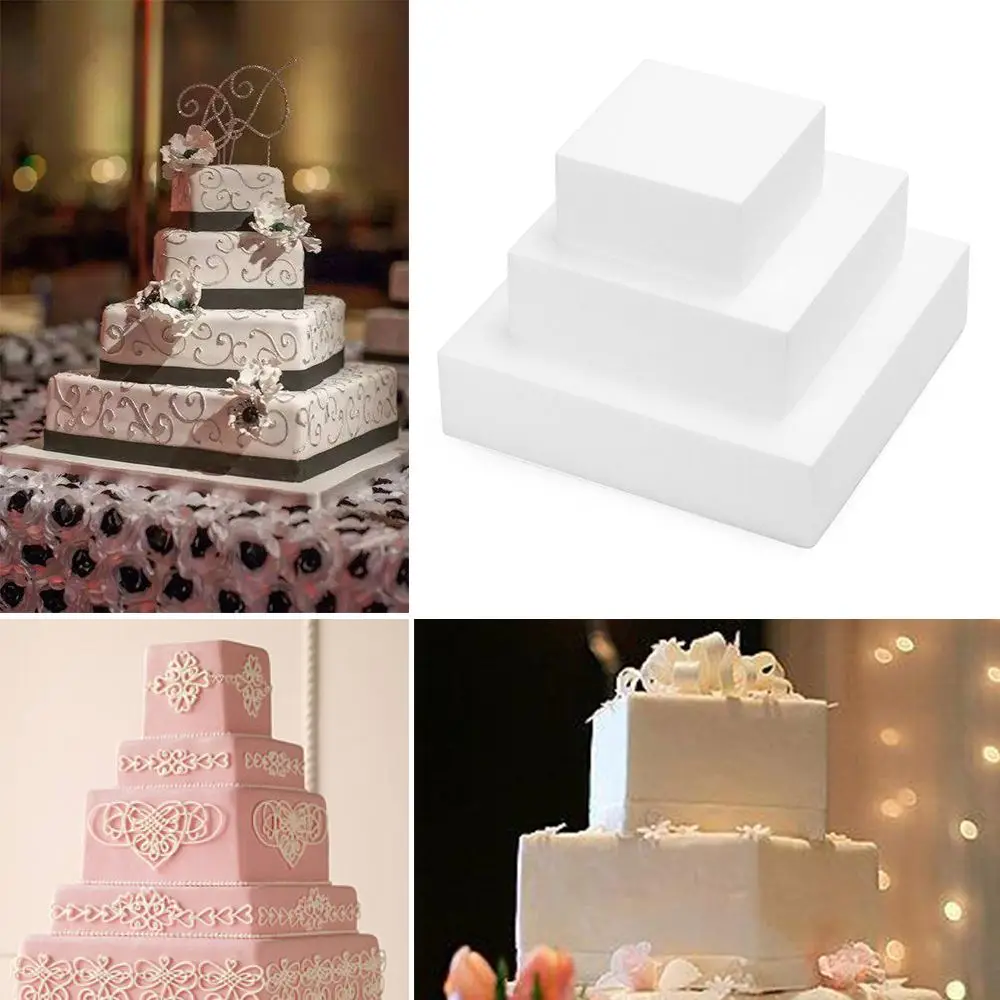 White Foam Cake Mould for Decorating and Display