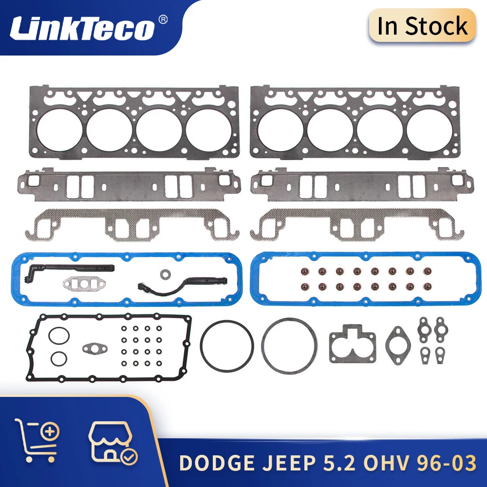 Cylinder Head Gasket Set For 99-03 Dodge Dakota / Ram / Durango & Jeep 4.7L V8 SOHC