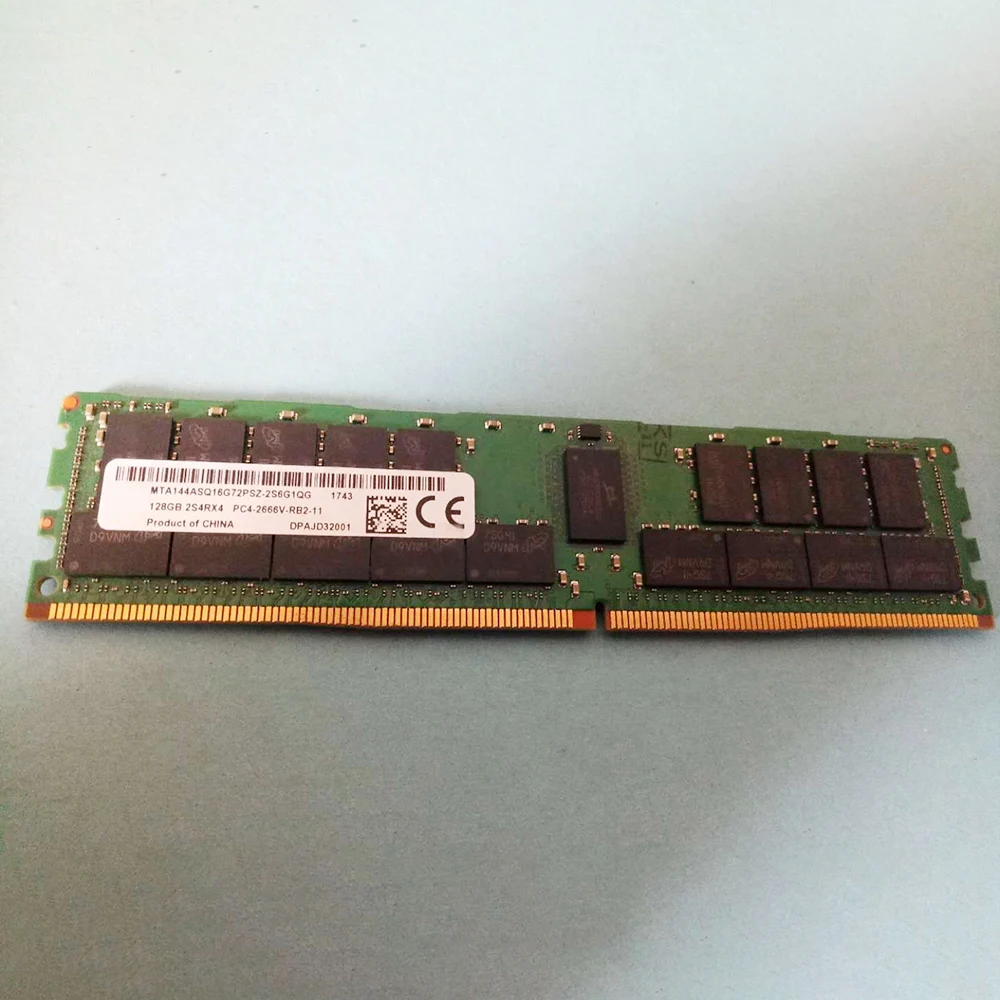 1Pcs For MT 128GB 128G 2S4RX4 DDR4 2666 PC4-2666V ECC REG Server Memory RAM MTA144ASQ16G72PSZ-2S6G1 4 1Pcs For MT 128GB 128G 2S4RX4 DDR4 2666 PC4-2666V ECC REG Server Memory RAM MTA144ASQ16G72PSZ-2S6G1 - Image 2