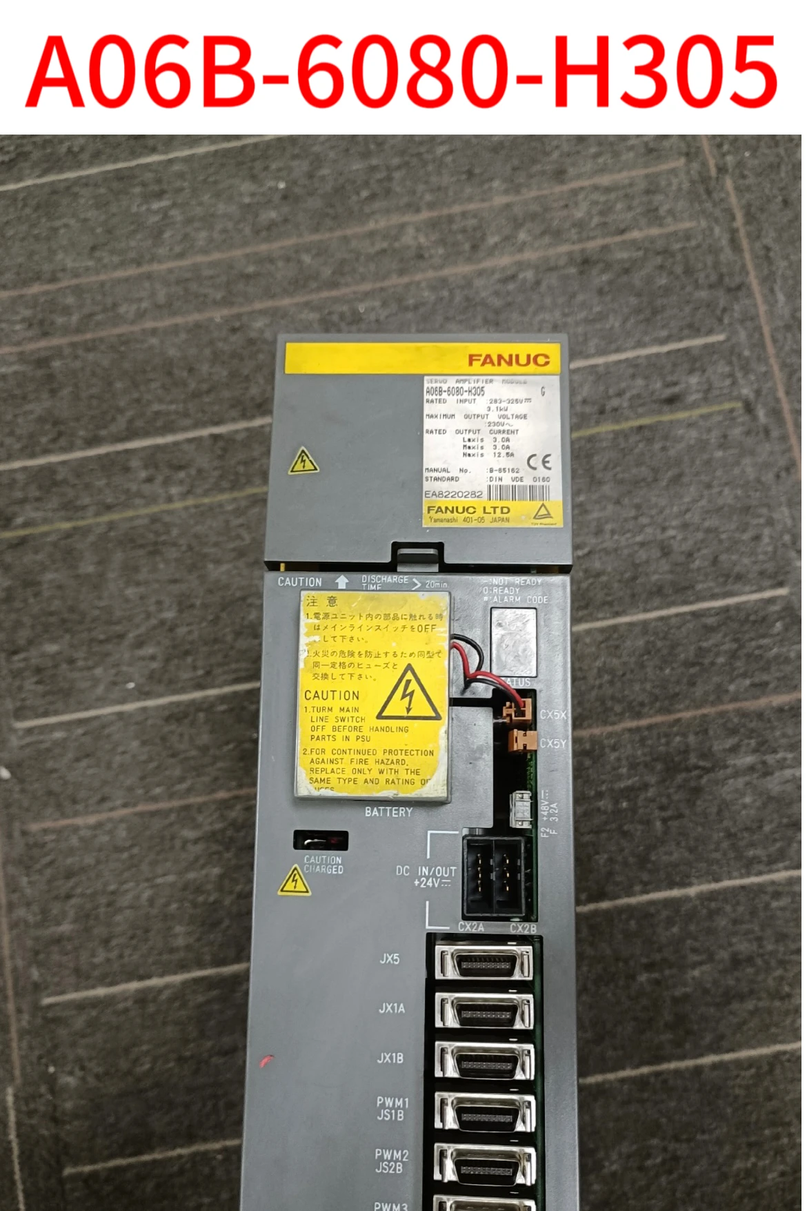 

Second-hand A06B-6080-H305 test ok