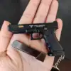 1:3 Semi Alloy G34 TTI Pistol Model 1911 G17 Keychain Disassemble Mini Gun Toy Craft Bag Pendant for Chlidren Adults 5