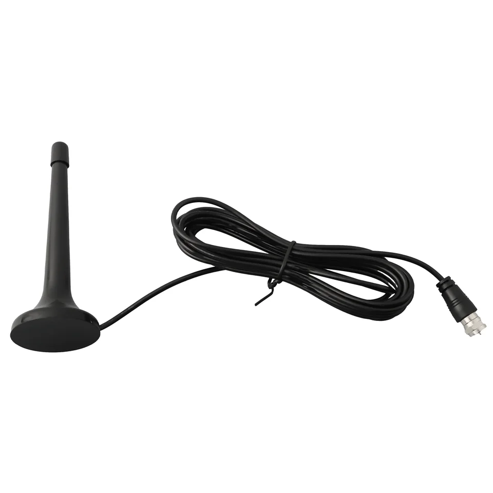 Antenne Radio FM / DAB Intérieure Télescopique - Base Magnétique, Câble 3m - Pour Tuner, Chaîne HiFi, Récepteur - Plug & Play