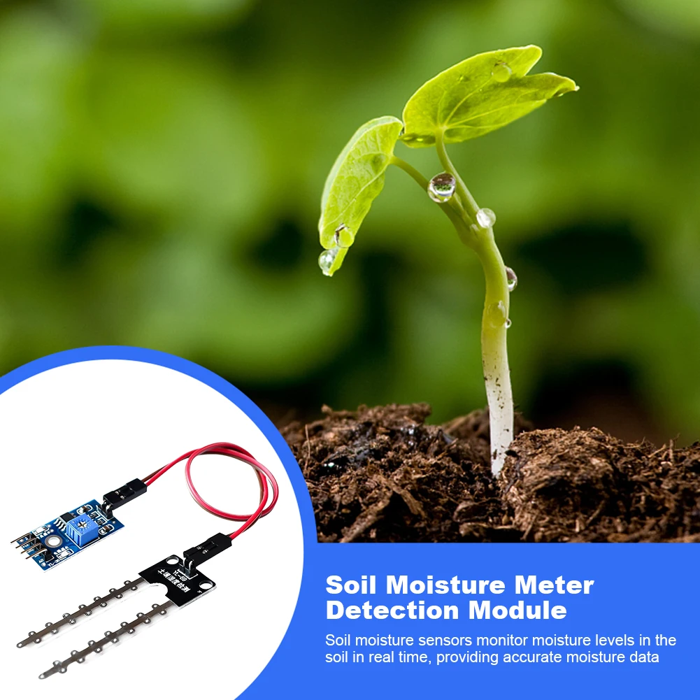 Smart Electronics Soil Moisture Hygrometer LM393 Digital Humidity Sensor Module Board 5V High Precision for Robot Smart Car