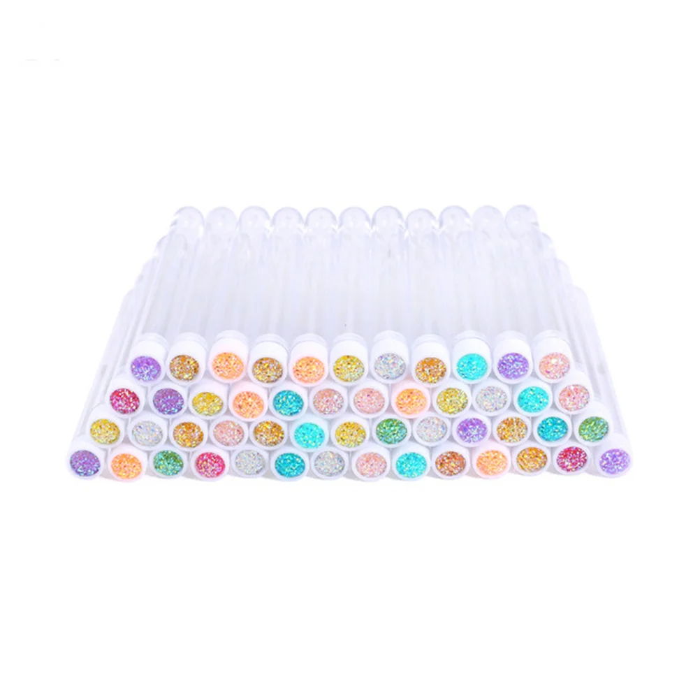 

10pcs Empty Mascara Tube Eyelash Container Bottle Rhinestone Decor for Home and Travel