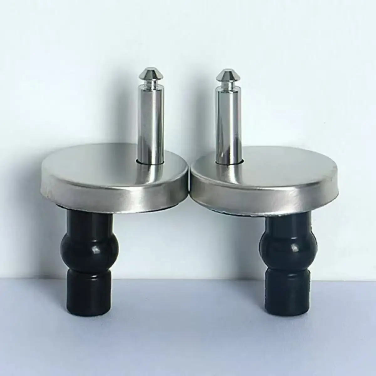 2pcs 화장실 뚜껑 상단 고정 힌지 스테인레스 스틸 범용 변기 힌지 소프트 릴리스 퀵 릴리스 교체 부품