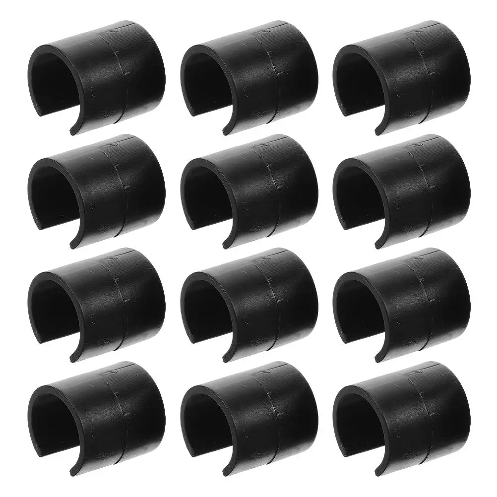 20 Pcs Football Training Pole Clips Soccer Goal Accessories Garden Holder Banner Flagpole Plastic Outdoor Stand Part Hose Clamp
