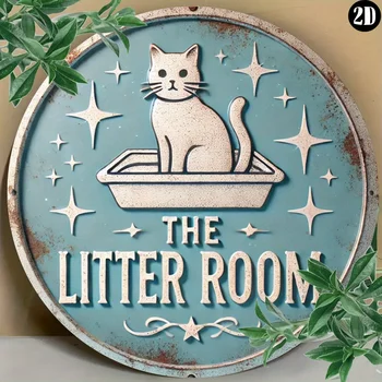 Handcrafted Cat Metal Sign 1