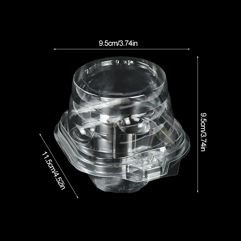 20/50Pcs Individual Cupcake Boxes Clear Muffin Cake Dessert Holders with Dome Lids, Tra... - SKU CCH01507 - UGI Packaging