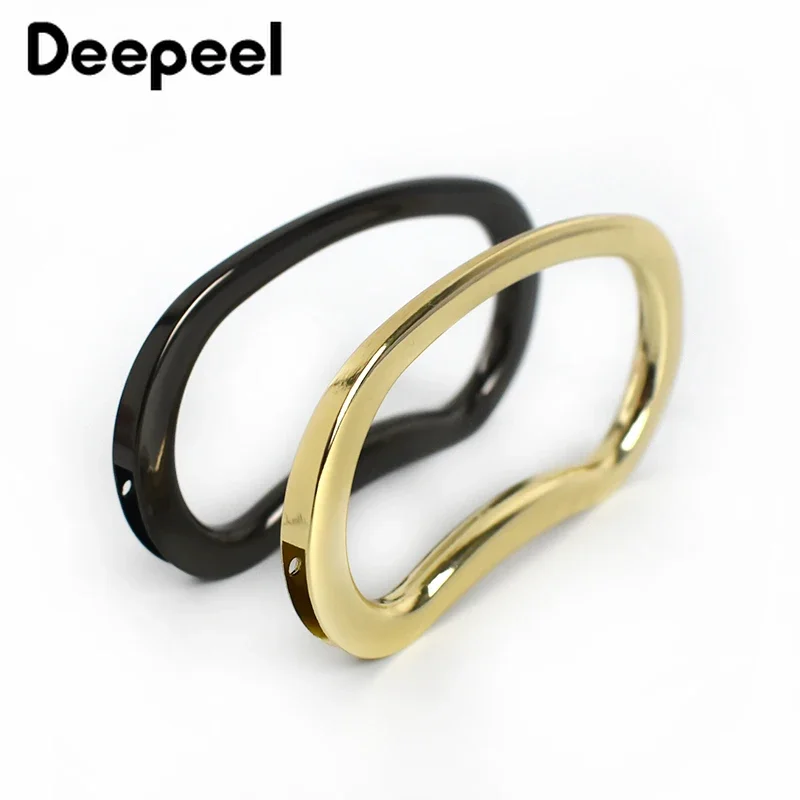 2 Stücke Deepeel 3,8X8,8 cm Metall Taschen Griff Geldbörse Rahmen Kuss Verschluss Handtasche Ersatz Griffe DIY Frauen Tasche Hardware Zubehör