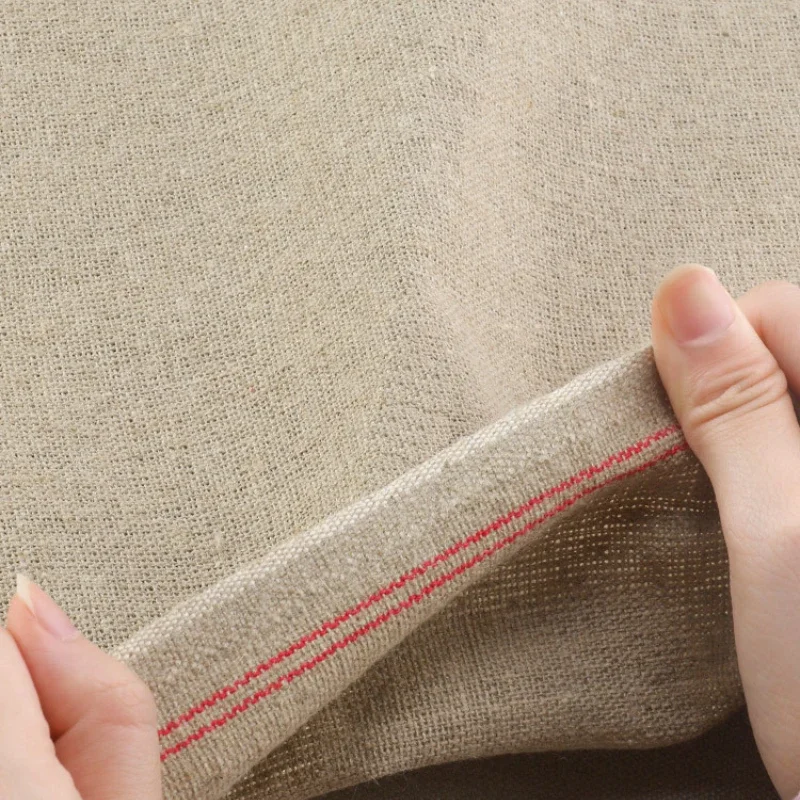 60cm/70cm Width Warm Water Linen Grey Cloth Medium Coarse Linen Oil Canvas Suitable for Acrylic Painting Oil Painting Creation