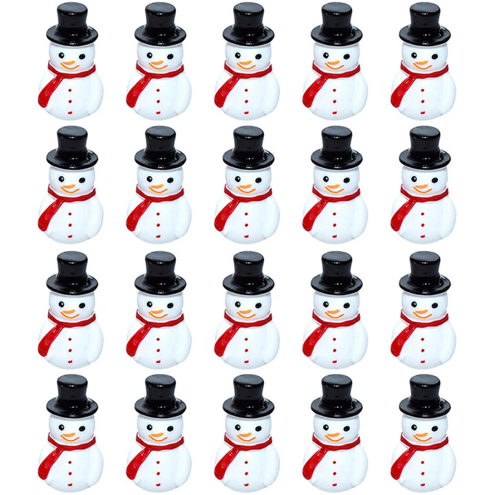 

Miniature Snowman Charms Snowman Figurines Miniature Christmas Decors Mini Snowman Miniature Resin Ornaments