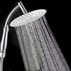 High Pressure Rainfall Shower Head Large Stainless Steel Curved Shower Extension Square Shower Head Extension 5