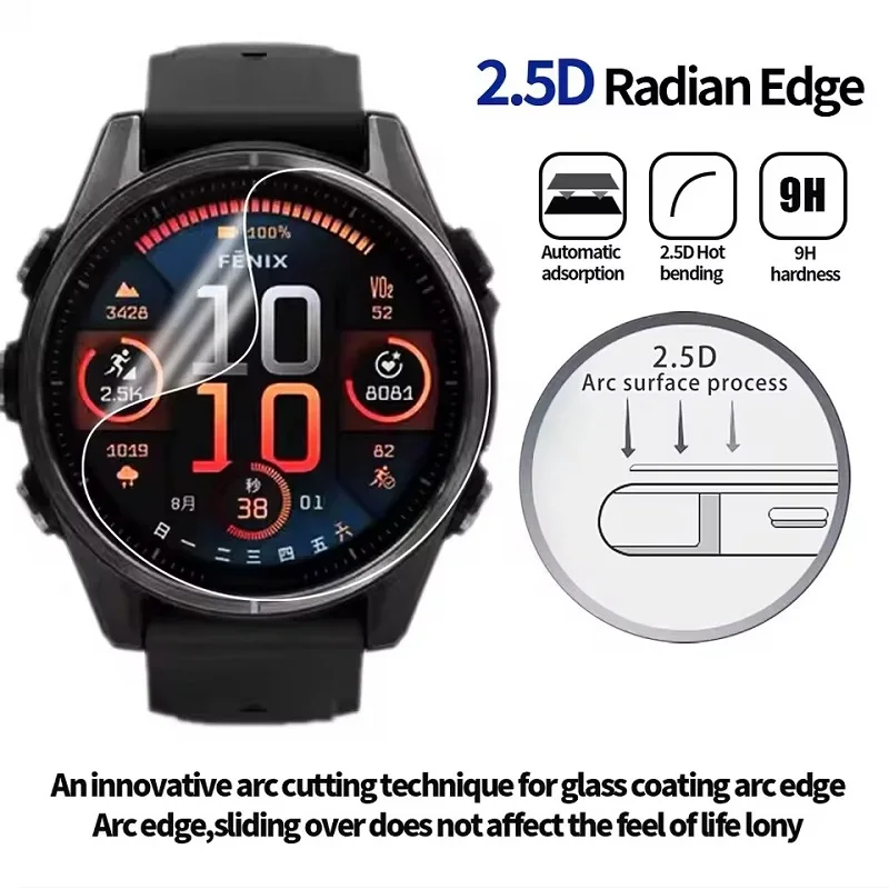 Premium Screen Protector for Garmin Fenix Series - Ultra-Clear Solar Film