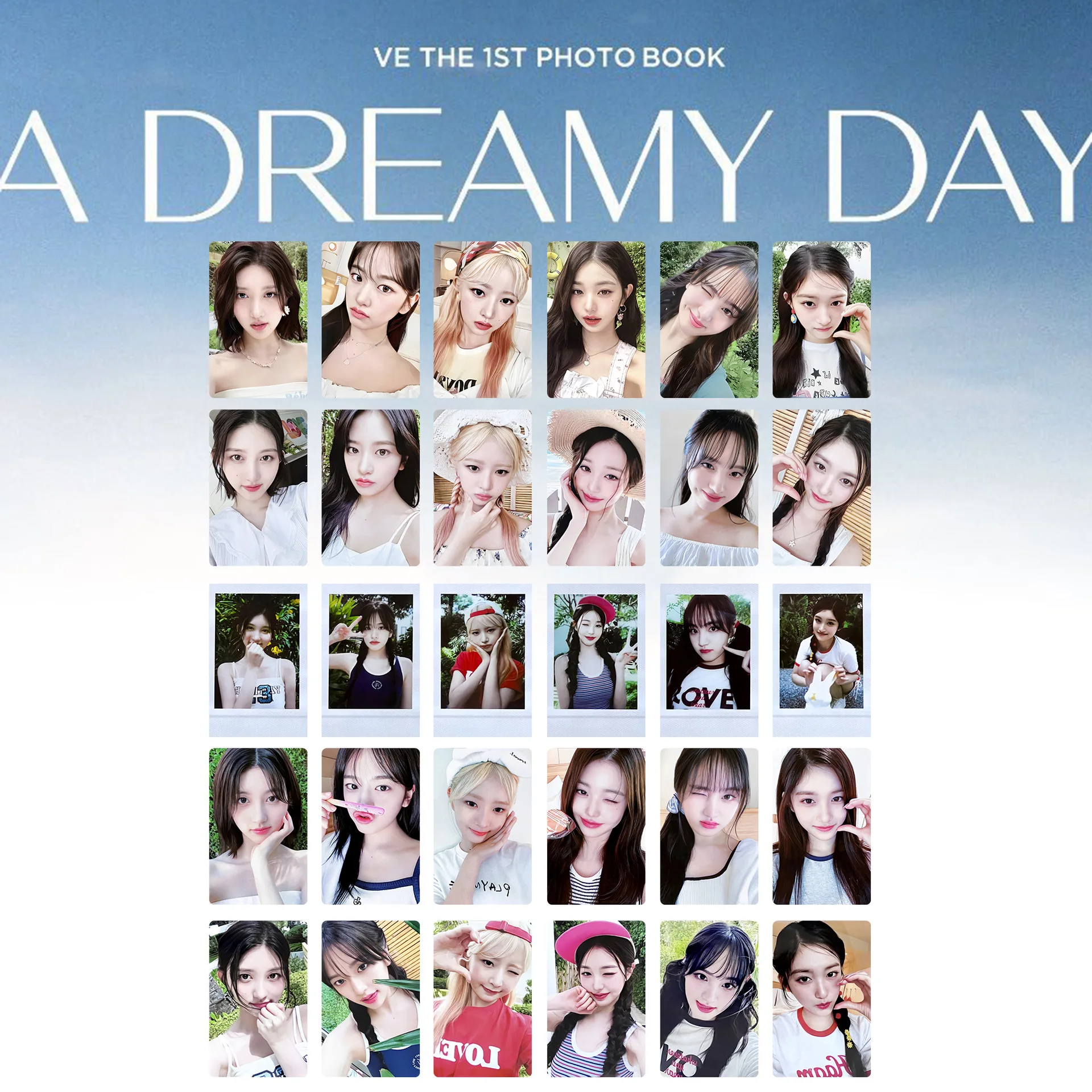 

30pcs KPOP IVE Summer Pictorial Selfie Photocards A DREAMY DAY Photo Book LOMO Cards WonYoung YuJin Paper Cards LEESEO Fans Gift