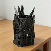 .Hot Sale-Black Gothic Style Pen Holder Ornament for Home And Office Decor Cool Gift Unique Storage Item 2026 2