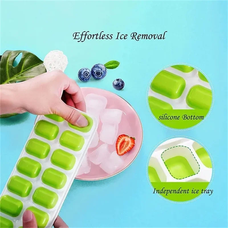 Plastic Ice Mold Box Household Making Ice Homemade Ice Block Mold With Lid  Removable Dustproof Cover DIY Kitchen Supplies Tools - AliExpress