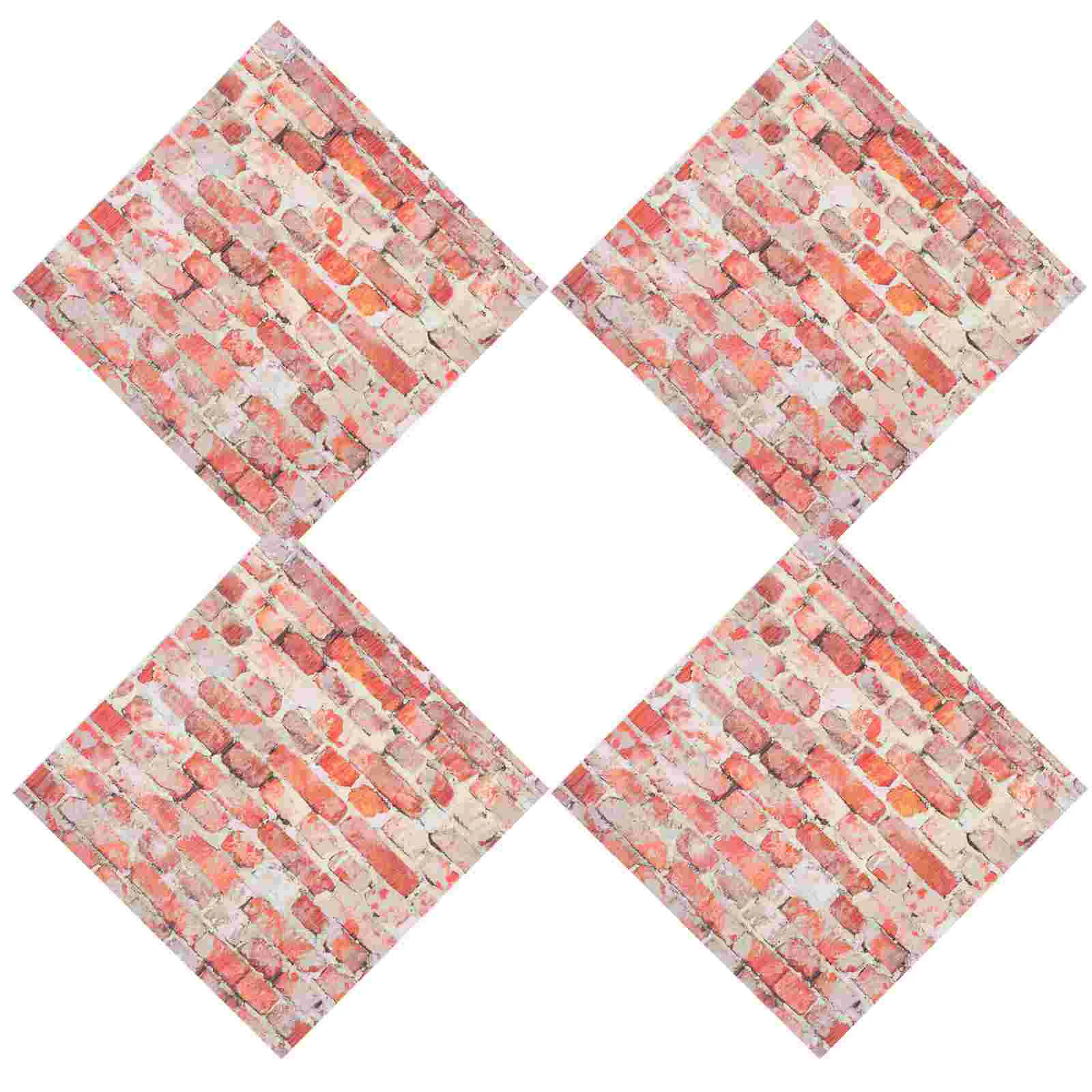 

Simulated Tiles House Decorative Wallpaper Furniture Miniatures for Crafts