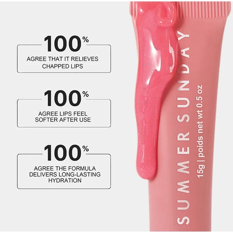 Lip Balm Summer Lip Moisturizing Lip Balm Care 15ml Balm Smoothing Lines Lasting Nourishment For Women Daily Care Makeup Lipcare