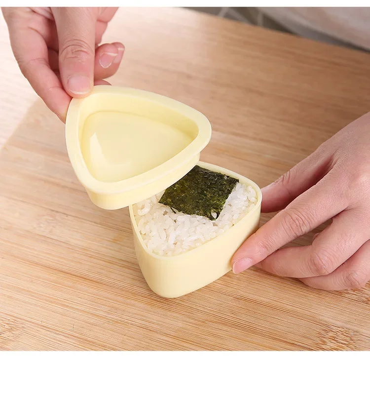 Stampo triangolare per sushi, per sushi, fai da te, in grado di realizzare fino a 6 sushi triangolare allo stesso tempo in modo rapido e semplice