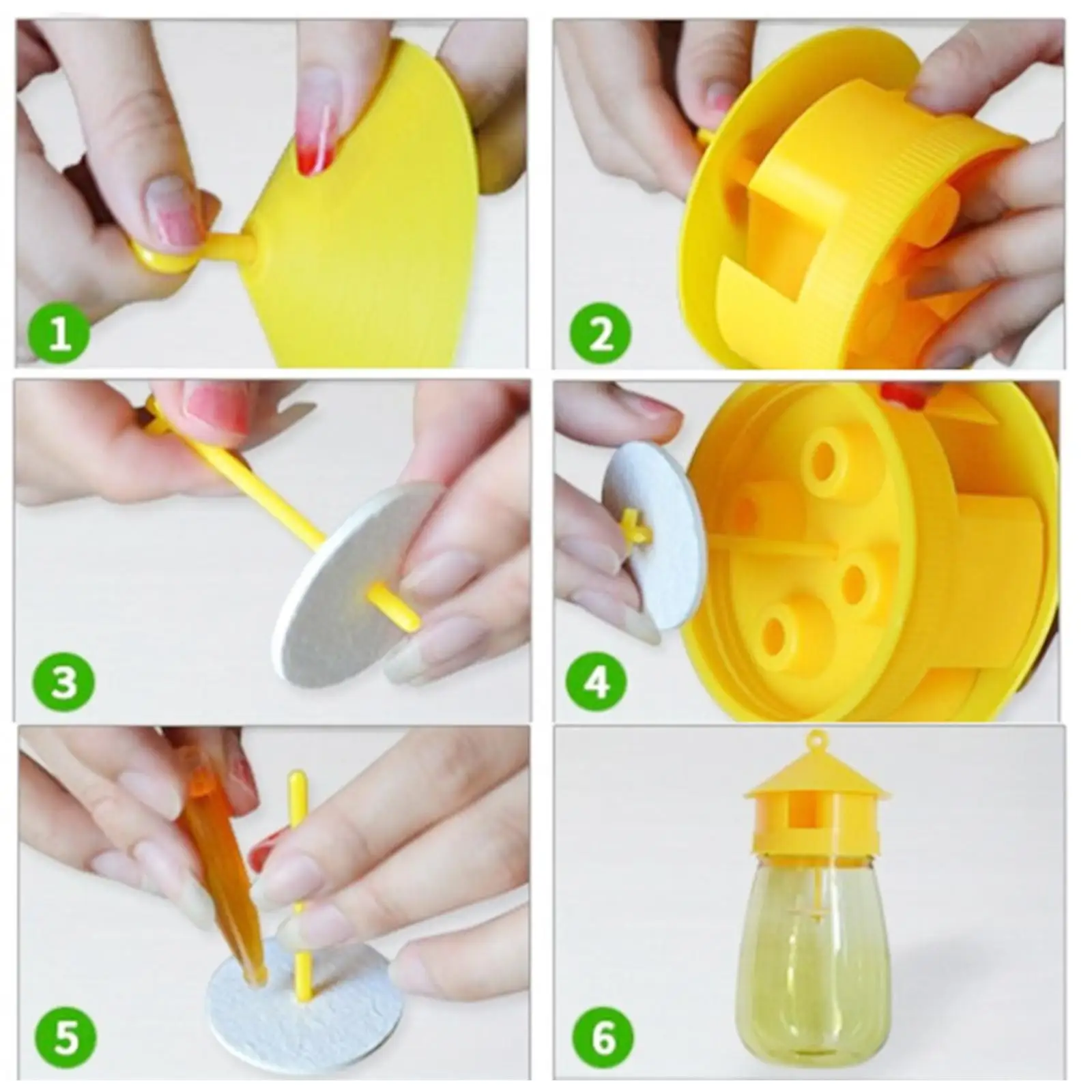 Fruit Fly Trap Plastic Fruit Fly Trap Killer Drosophila Trap Anti Fly Fruit Killer Catcher Orchard Insect Pest Control Bee