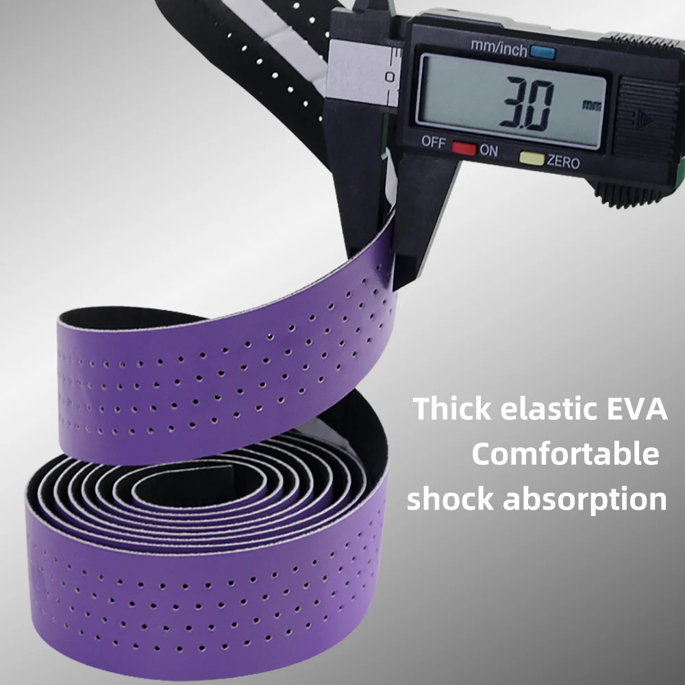 MOTSUV Road Bicycle Handlebar Tape PU EVA Bike Bar Tapes Anti-slip Shockproof Breathable Cycling Damping Anti-Vibration Straps