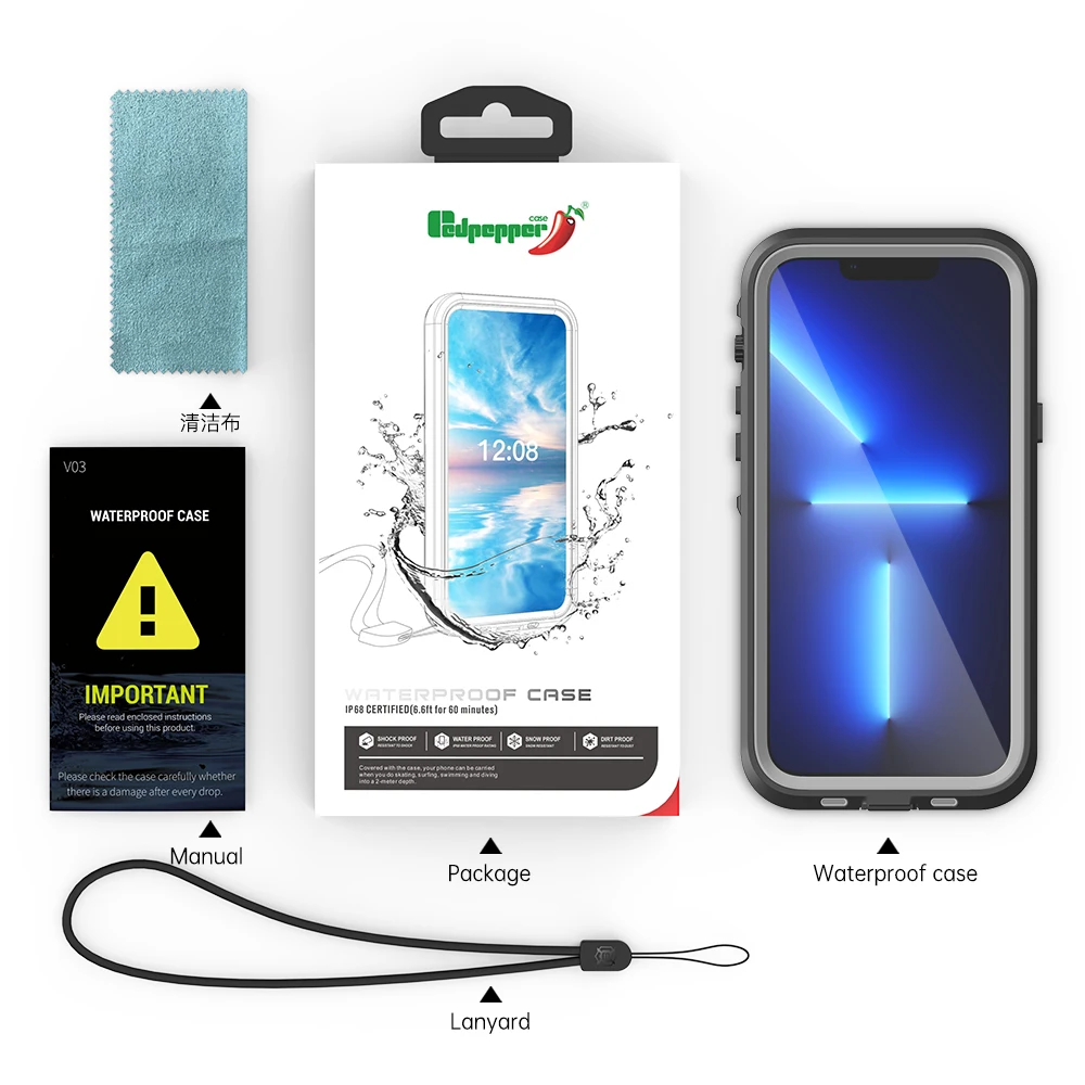 REDPEPPER - レッドペッパー　iPhone XR Dot 防水　防雪　防塵　耐衝撃　ケース　桃 REDPEPPER - レッドペッパー iPhone XR Dot 防水 防雪 防塵 耐