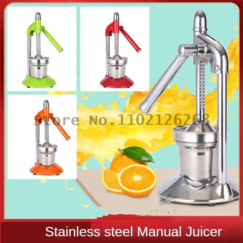 

Manual juicer 304 Stainless Steel Hand-operated Juicer for Household Commercial Orange Lemon and Pomegranate Juice