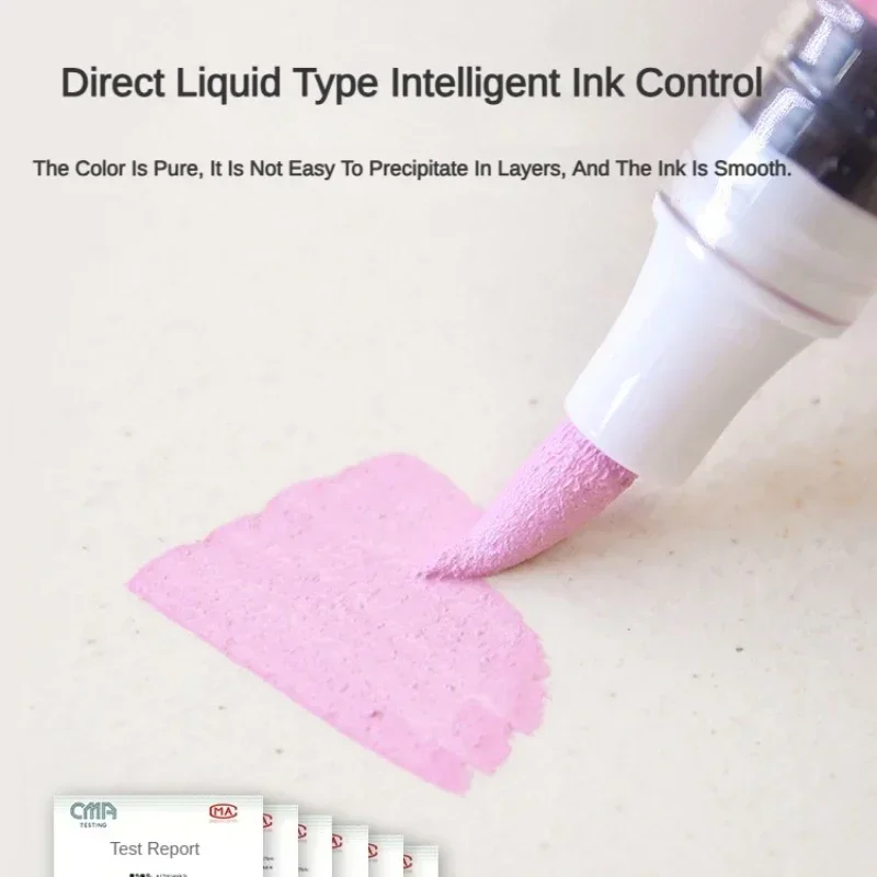 Croma 직접 액체 아크릴 마커 펜, 방수 스케치, 유성 알코올 기반 펜, 원단 락 아트 용품, 24 색, 48/72 색