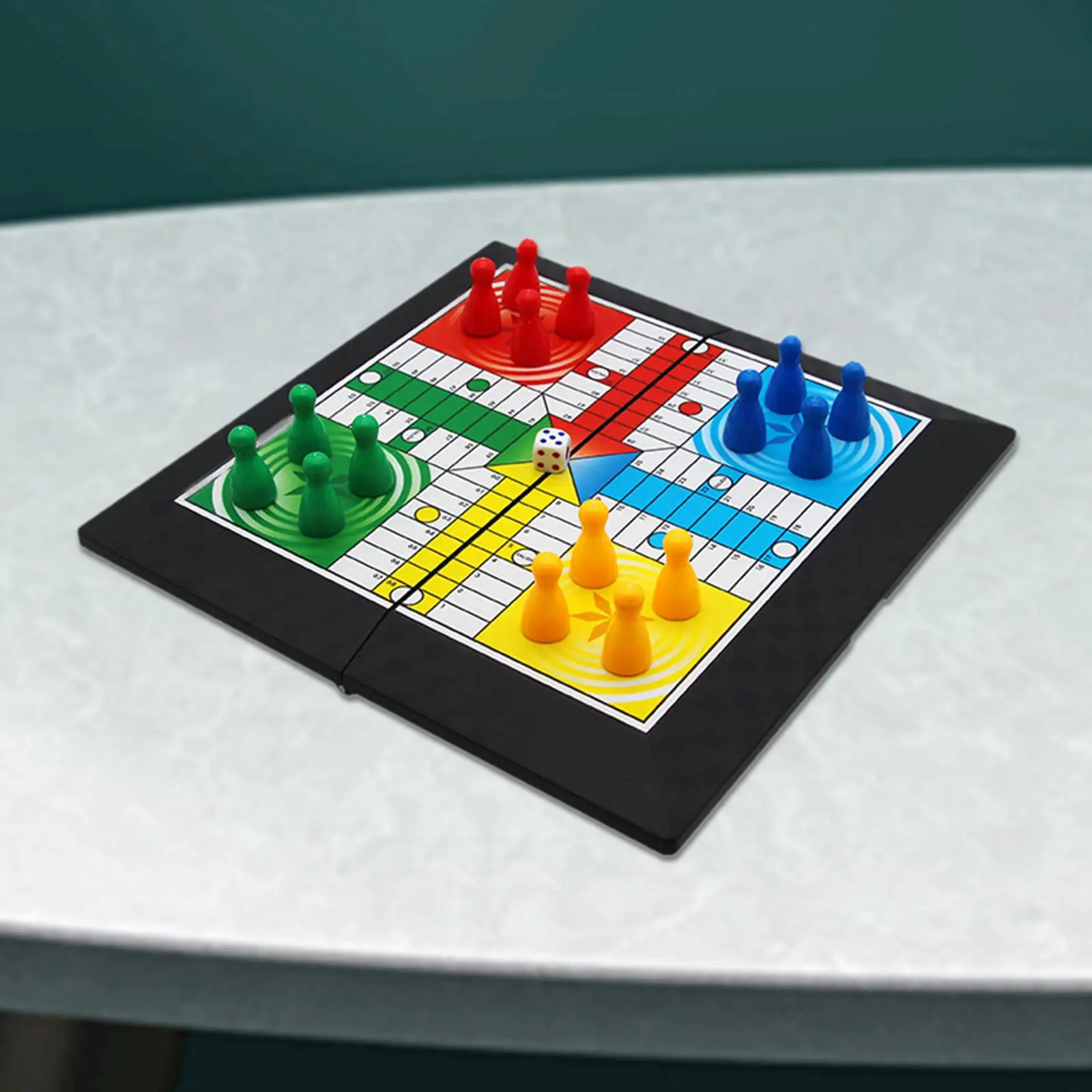 Ludo Game Set Multiplayers Flying Chess for Leisure Toys All Ages Family 4