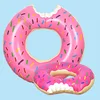 Summer Inflatable Toys Doughnut Swimming Ring Cartoon Air Mattress Outdoor Beach Pool Water Toys Floating 90# Inflatable Bed 3