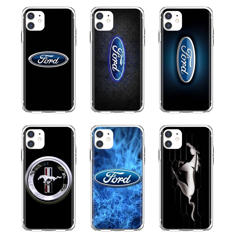 Phone Covers Super-Car-Ford-Mustang-GT-Concept-Logo For iPhone 10 11 12 13 Mini Pro 4S 5S SE 5C 6 6S 7 8 X XR XS Plus Max 2020 clear case iphone 13