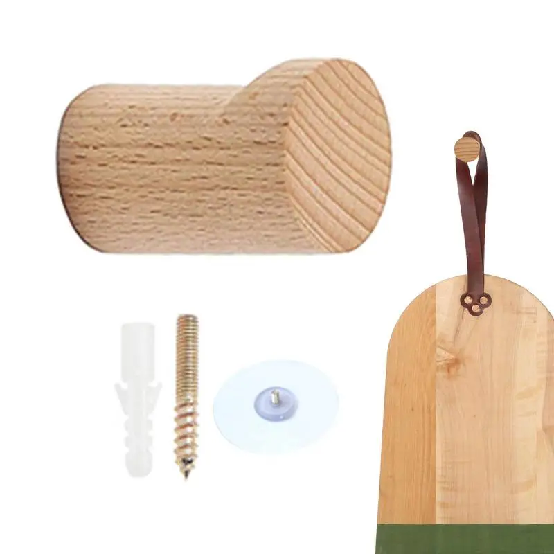 

Modern Minimalist Beech Hook Punch-free Coat Hook Closet Coat Hook Towel Hook Headphone Hook Wall-mounted Coat Hook