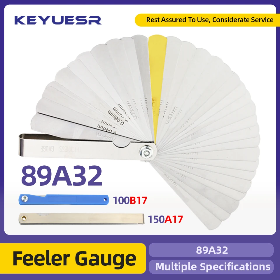 Feeler Gauge Set Probes Spark Plug Gap Gauge Probe Thickness Filler Valve Clearance Adjustment Tools