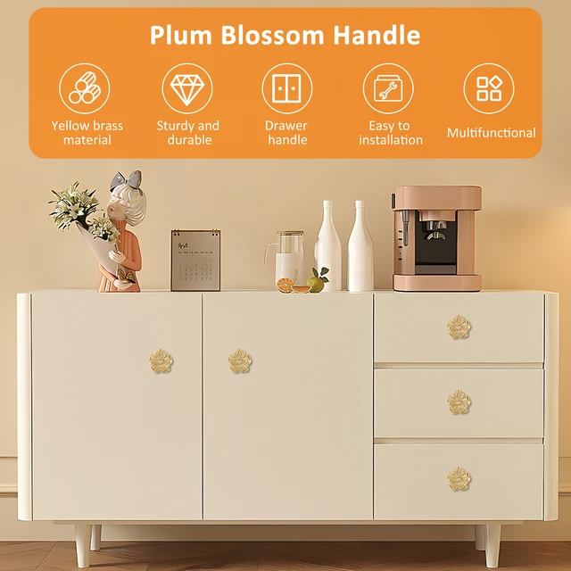 8 Pomelli Per Mobili Oro E Bianco - Diametro 35mm, In Lega Di Alluminio - Foto 5