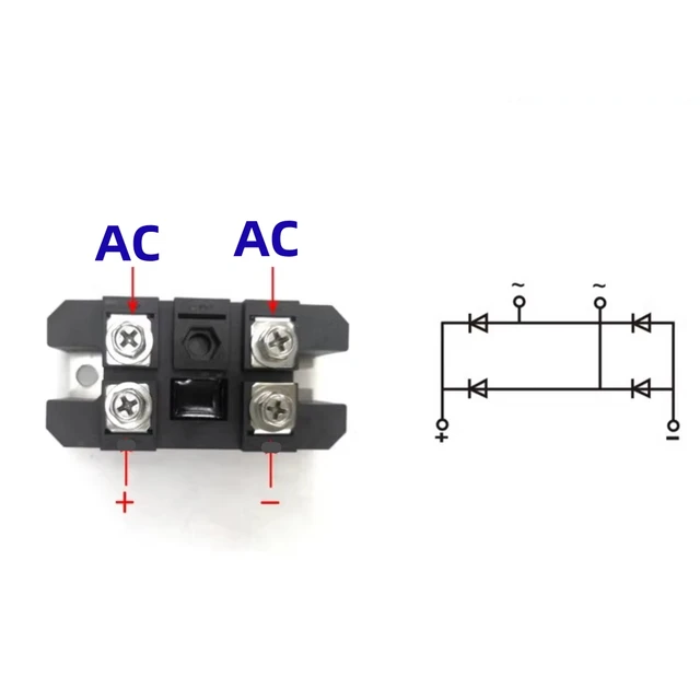 Bridge Rectifier Ac To Dc 100A Rectifier With Heat Sink 3 Phase ...