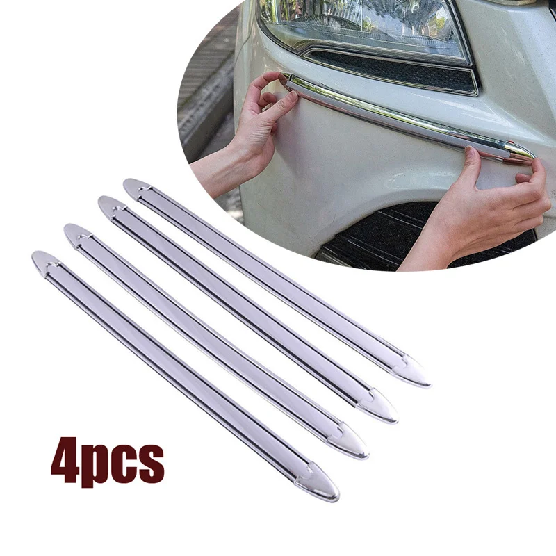 

4pcs Front Rear Bumper Corner Protector Guard Cover Anti-Scratch Effectively Car Sticker Car Exterior Protect Accessories Decor