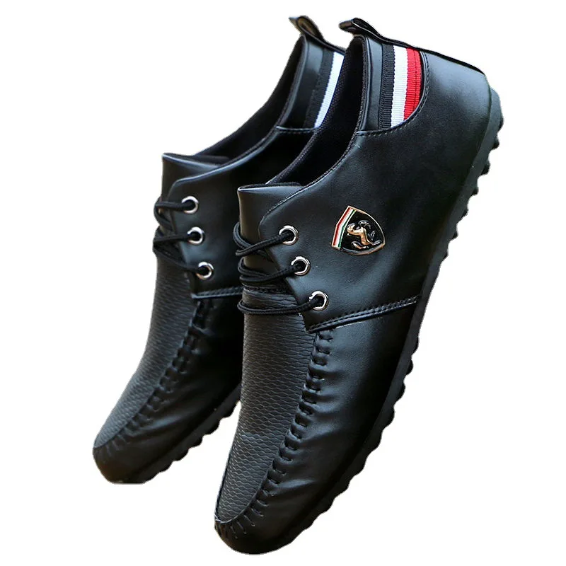 2022 Breathable Solid Color Slip Men Casual shoes men summer New Style Breathable Men\'s Peas Shoes the British Sneakers