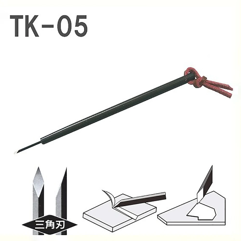 EIGER TOOL TK-05 1.5mm 삼각형 마이크로 왁스 조각칼 날카로운 팁 정밀 모델링 공예칼 보석 왁스 정밀 조각