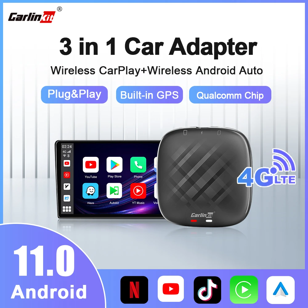 AiLinkBox CarPlay Ai Box Andoroid 11 Wireless CarPlay Android Auto